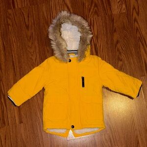 Toddler Hooded Parka with Faux Fur Lining